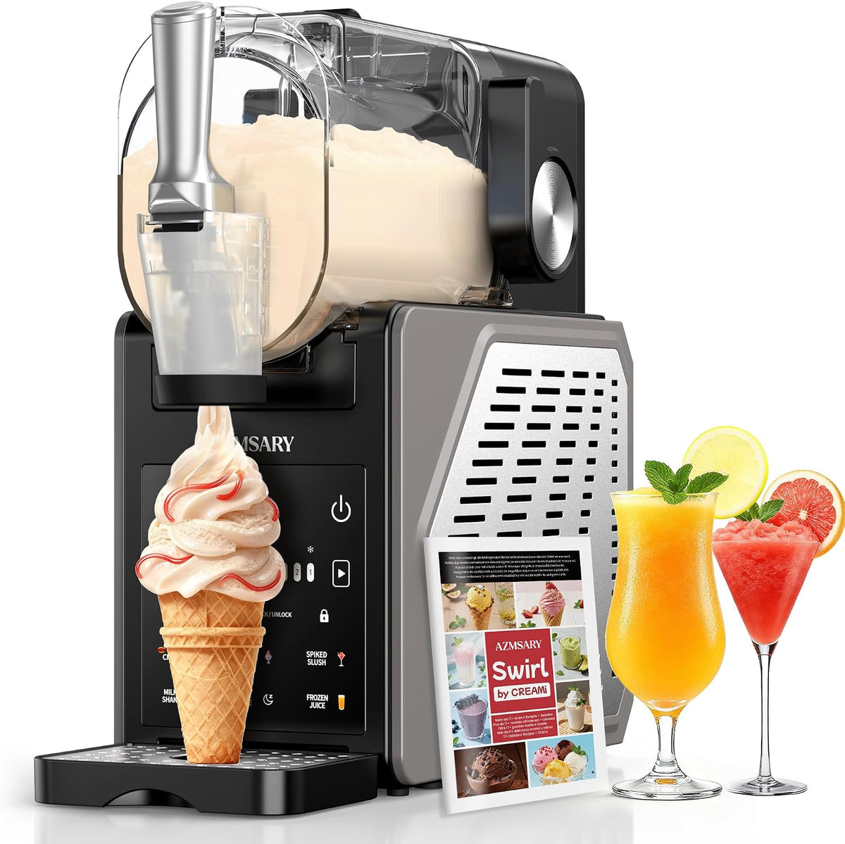 Slush Maschine, 2,5 L Eismaschine & Slushie Maschine für Zuhause