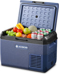 AAOBOSI 25L Kompressor Kühlbox: IPX4 Wasserdicht, Tragbare Elektrisch Kühlbox 12V 230V für Auto, 20°C bis 20°C, LKW, Boot, Reisemobil, Camping, Reisen