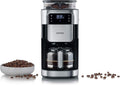 Severin Kaffeemaschine mit Mahlwerk, Kaffeeautomat mit Glaskanne und Timer-Funktion, für bis zu 10 Tassen Kaffee, auch als Filterkaffeemaschine