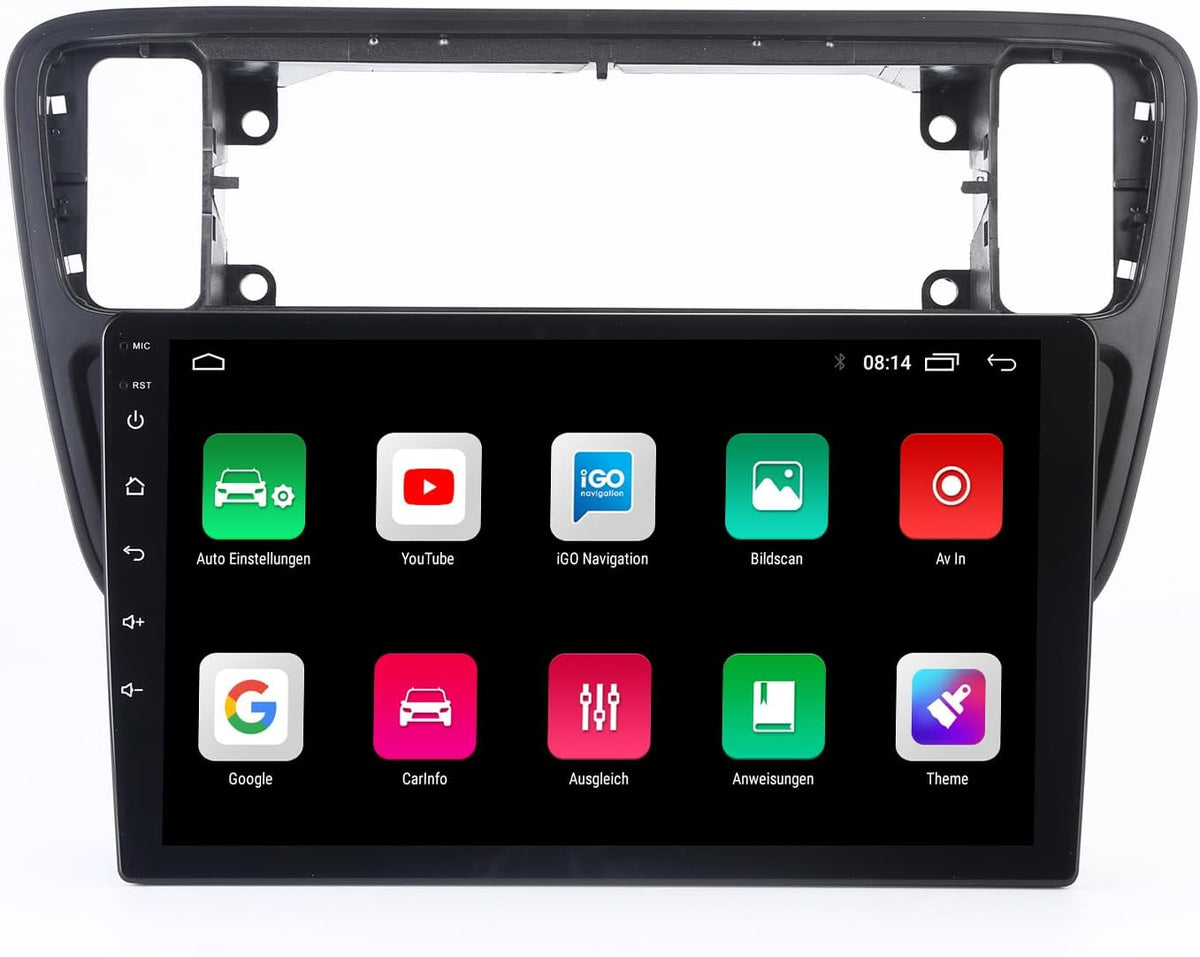 Autoradio mit Bildschirm,9 Zoll Wireless Carplay Android Auto, GPS Navigation für Seat MII e-MII KE KF, Skoda citigo E-Citigo
