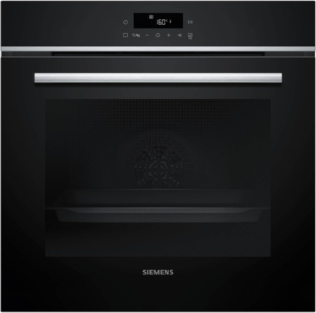 Siemens HB572ABS4 iQ300 Einbau-Backofen, cookControl10, 60 x 60 cm, LED-Touchbedienung, 3D-Heißluft, Umluftgrill, Schnellaufheizung, Pyrolyse