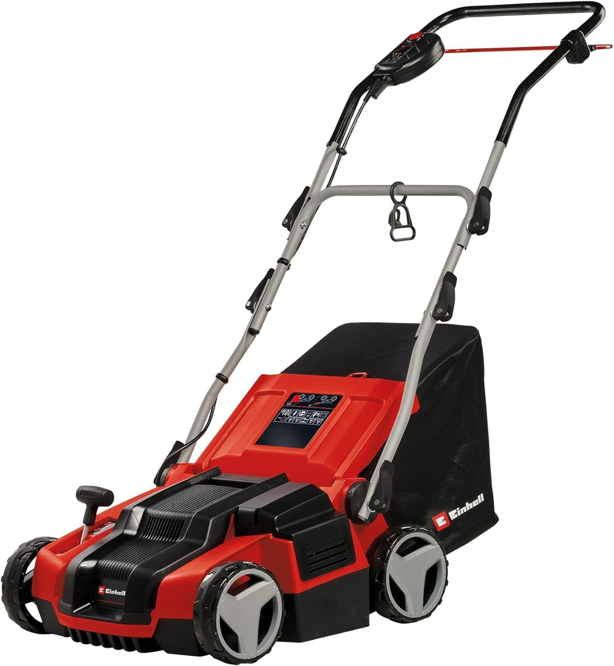 Einhell Elektro-Vertikutierer-Lüfter GE-SA 1435/1 (1,4 kW, 4-stufige Arbeitstiefeneinstellung, 35 cm Arbeitsbreite, 28 L Fangsack)