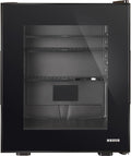 Corby Eton 20L Glas-Minibar in Schwarz mit schwarzem Innenleben, EU-Stecker