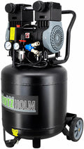 TRUTZHOLM Brushless Silent Flüsterkompressor innenbeschichtet 900-4500W silent leise 57-62dB Druckluft, Ansaugleistung 128-738 L/Min (49 Liter), 8 bar