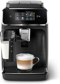 PHILIPS Kaffeevollautomat LatteGo 2300 Serie, Schwarz, 4 Spezialitäten
