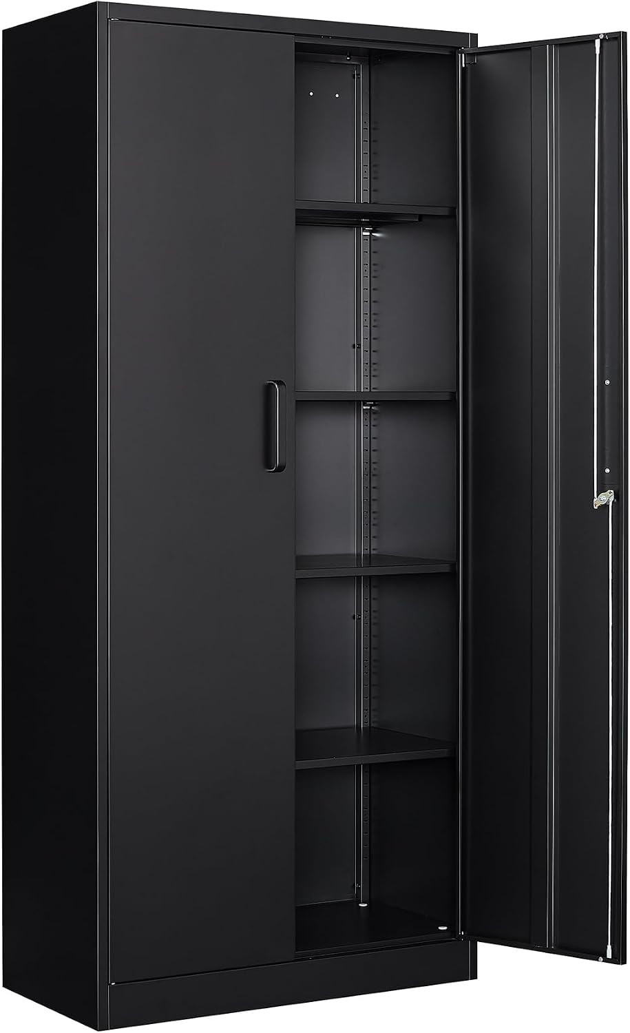 Sightlife Aktenschrank abschließbar mit 2 Türen Metallschrank Stahlschrank Mehrzweckschrank Metall Büroschrank Einstellbare Regale