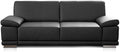 CAVADORE 3-Sitzer Sofa Corianne in Kunstleder/Ledercouch in hochwertigem Kunstleder und modernem Design/Mit verstellbaren Armlehnen/217 x 80 x