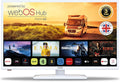 Cello White 12 Volt 32 Zoll Traveller Smart TV, Apple TV und DAZN für Wohnmobile, ultraschnelles WebOS, Bluetooth, Netflix, Wohnwagen und LKW
