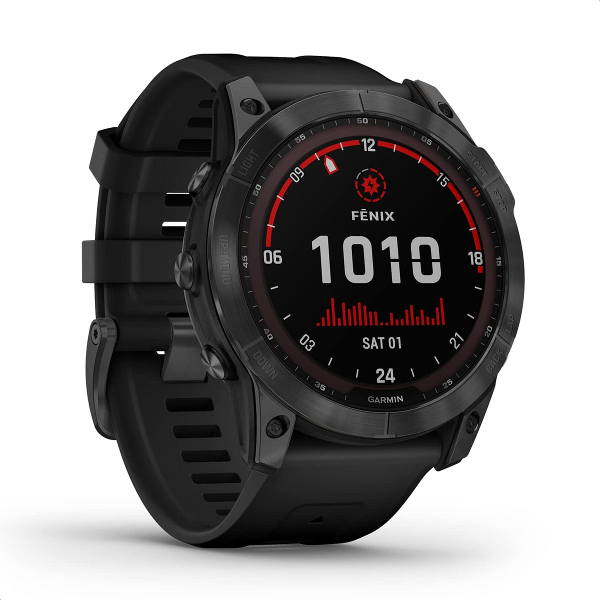 Garmin [renewed] Fenix 7X, GPS-Multisport-Smartwatch mit Farbdisplay und Touch-/Tastenbedienung, TOPO-Karten, über 60 vorinstallierte Sport-Apps