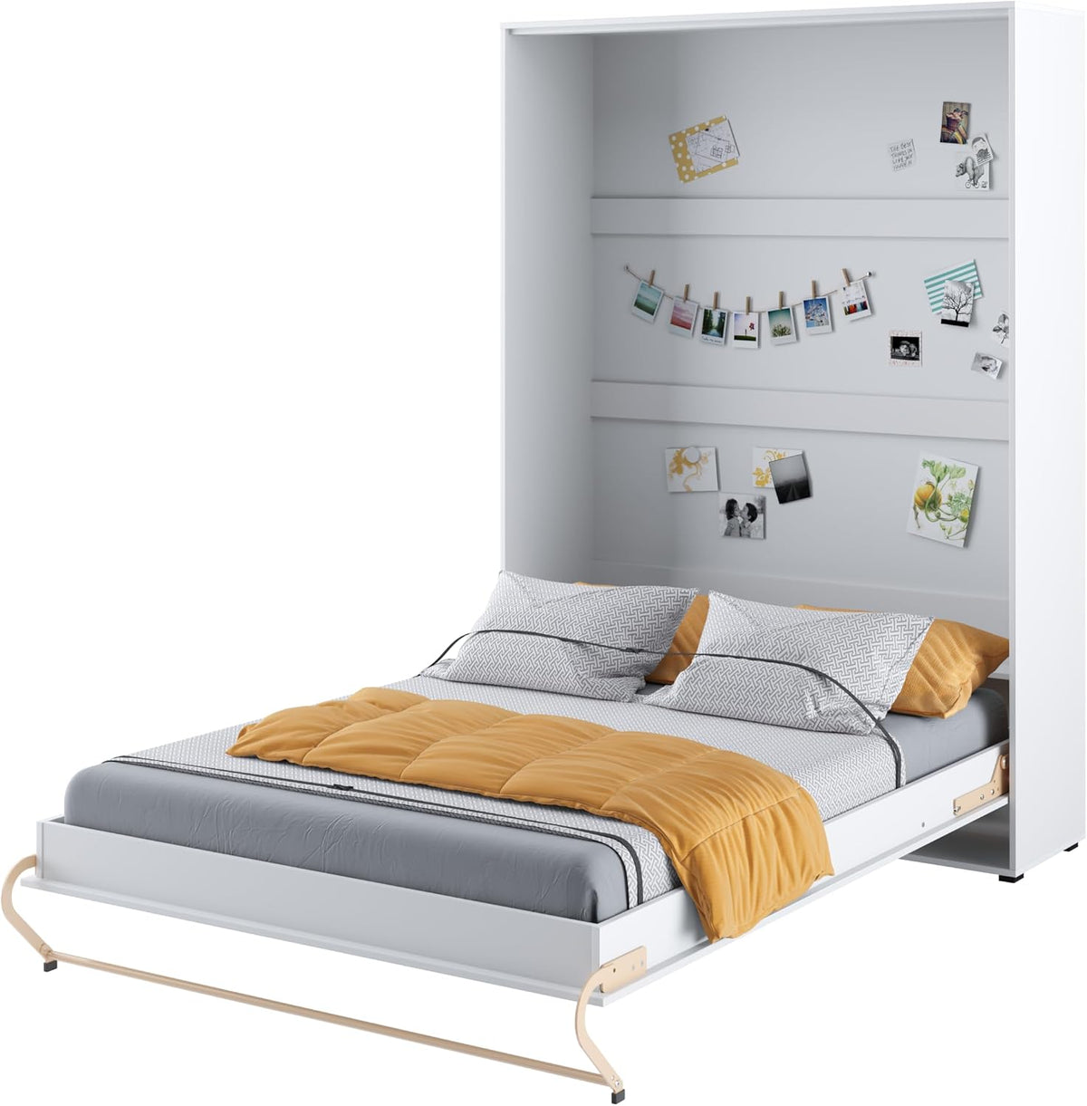 Homlando Lenart Schrankbett, Schrank mit integriertem Klappbett, Wandbett Concept Pro CP01 140x200 cm, Schrankklappbett Vertikal