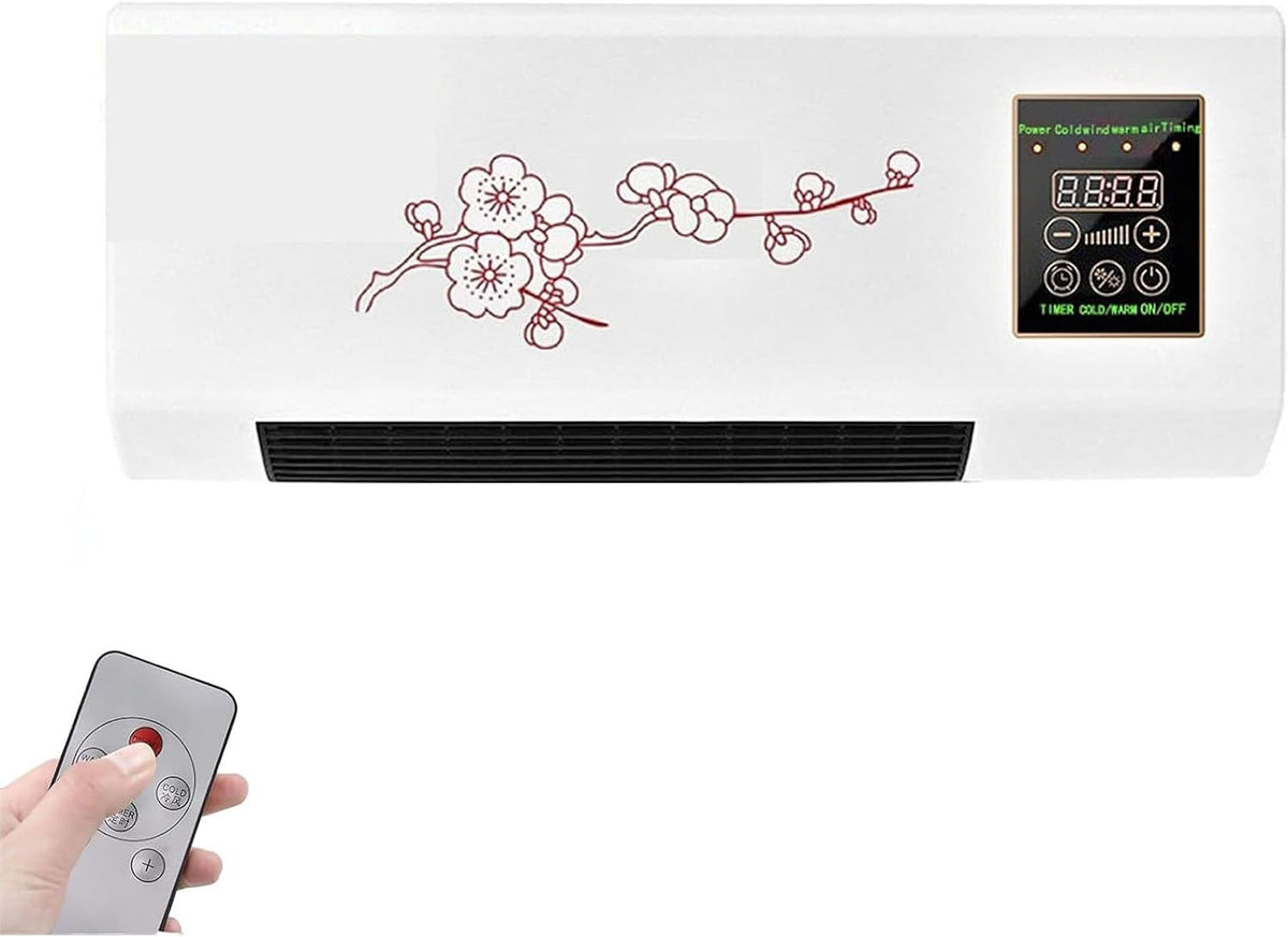 Split-Klimaanlage, superleise mit Fernbedienung, für Zuhause, Mini-Wandgerät, Kühl- und Heizfunktion (2 in 1), Büro oder Schlafzimmer