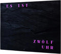 WordClock Jupiter 50 × 40 cm, LED-Wortuhr mit App-Steuerung (IO Software, Premium-Wanduhr mit Schieferoptik & 16 Mio. Farben, WLAN, offlinefähig)