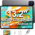 TECLAST ArtPad Tablet 13.2 Zoll 2.2K 120Hz Display, 10000mAh/18W PD, T7300 2.2GHz Octa-Core, 48GB RAM+128GB ROM(8TB TF), 4G LTE Dual SIM 5G WLAN, GPS