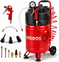 Arebos Druckluftkompressor, 6 L, Kompressor, 8 Bar, Ölfrei Leise