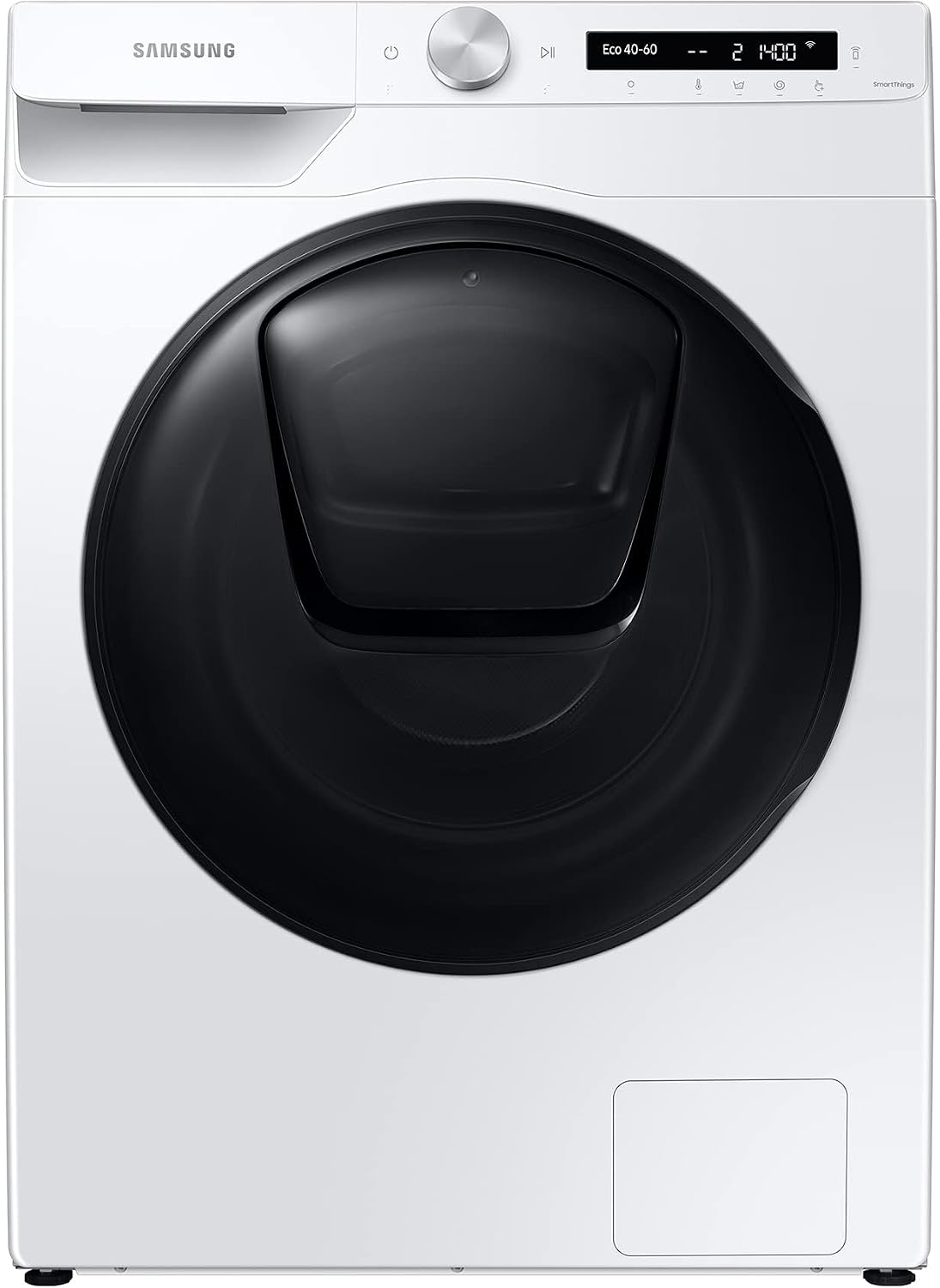 Samsung WD81T554ABW/S2 Waschtrockner, 8 bzw. 6 kg, 1400 U/min, AddWash, Ecobubble, Simple Control-Bedienkonzept, Air Wash, Hygiene-Dampfprogramm, Weiß