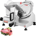 VEVOR Kommerzieller Fleisch Allesschneider 200 W, 0–12 mm Einstellbare Dicke für Fleisch, Käse usw.
