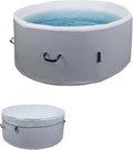Mendler Whirlpool HWC-N97 rund Ø150cm, Ersatz-Pool, grau-weiß