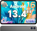 TECLAST Tablet 13.4 Zoll 120Hz Display Android 16 Gaming Tablets, 48GB RAM+128GB ROM(4TB TF), Widevine L1/13MP/GPS, 4G LTE Dual SIM, Filme
