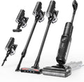 Tineco FLOOR ONE Switch S7 Stretch Nass Trockensauger & Akkusauger Set 5-in-1, FlashDry Selbstreinigung, DualBlock Anti-Tangle, 22kPa