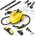 FANTASK 2000W Dampfreiniger inkl. 13 Zubehör, Tank: 1,8L, Dampfdruck: max. 5 bar, Temperatur: bis zu 160℃, Flächenleistung: 108 m², Aufheizzeit: 8 Min