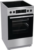 Gorenje GECS5C70XPA Elektro-Standherd mit Glaskeramik-Kochfeld/50cm/70 Liter/GentleClose/Schnellaufheizung/AirFry/ExtraSteam/Pizzamodus