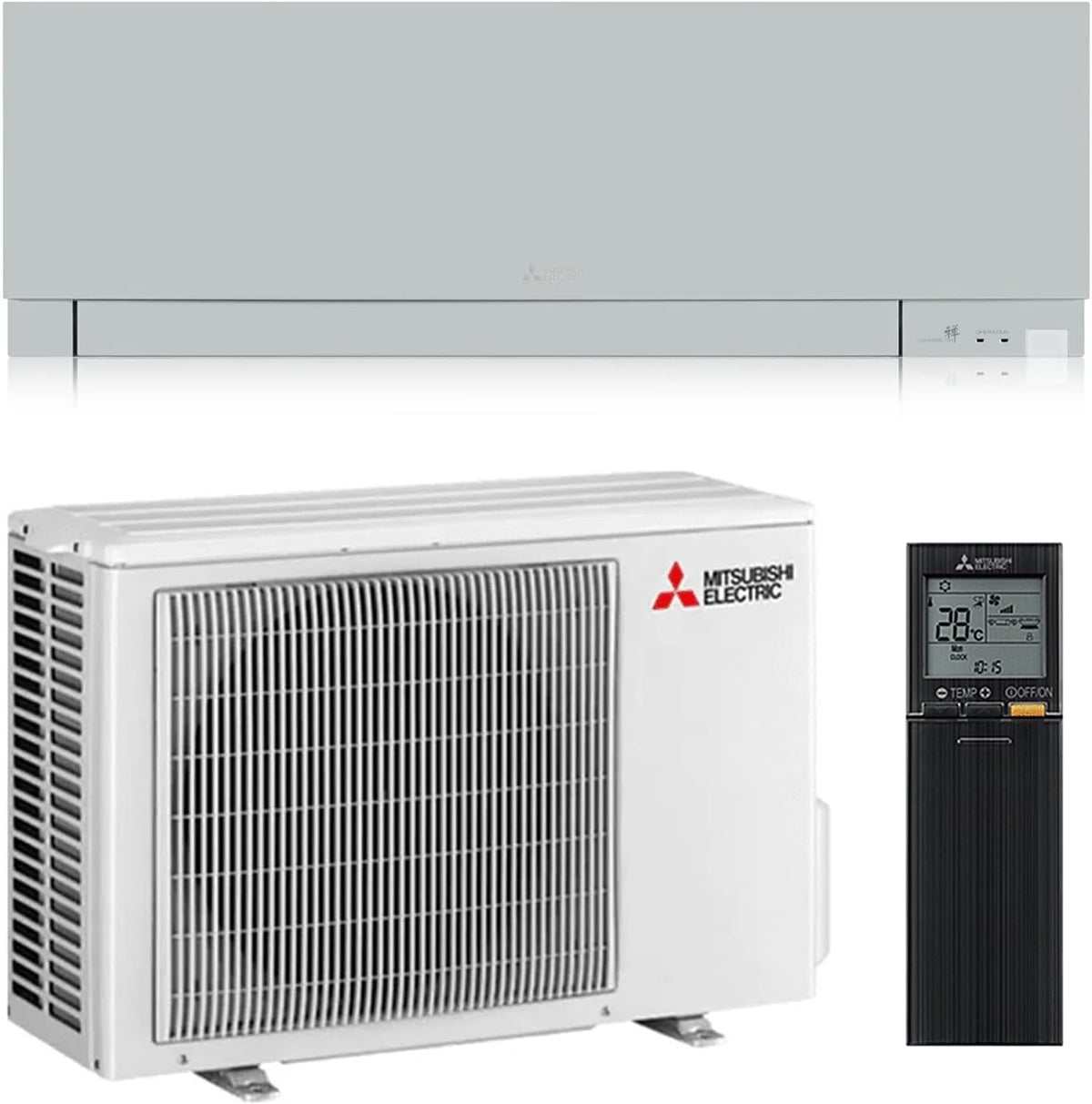 CLIMATIZZATORE MITSUBISHI ELECTRIC KIRIGAMINE ZEN 9000 ARGENTO, MSZ-EF25BVES