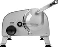 ritter manus 3 Manueller Allesschneider & Brotschneidemaschine aus Vollmetall, Made in Germany, Silbermetallic