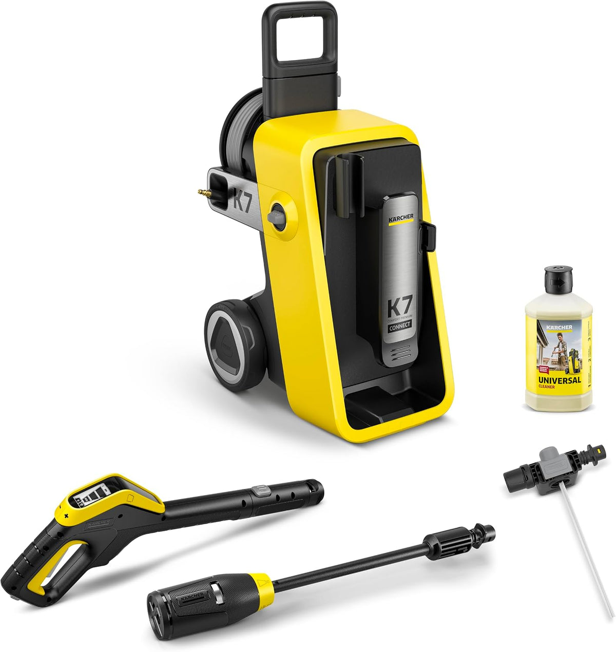 Kärcher Hochdruckreiniger K 7 Comfort Premium Connect, Fördermenge: 600 l/h, Druck: max. 180 bar, Fläche: 60 m²/h, extra Flexibler Hochdruckschlauch