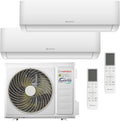 HANTECH Multisplit Klimaanlage 18000 BTU H-PRO mit 2x9000 BTU Inneneinheit WIFI