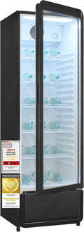 Exquisit Getränkekühlschrank 280 l, Gastro Kühlschrank mit Glastür
