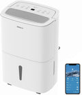 Shinco 50L Wifi elektrisch Luftentfeuchter mit APP&Pump,165m³/55m², Entfeuchter mit 7L Wassertank, Aktivkohlefilter, Energieeinsparung, Timer