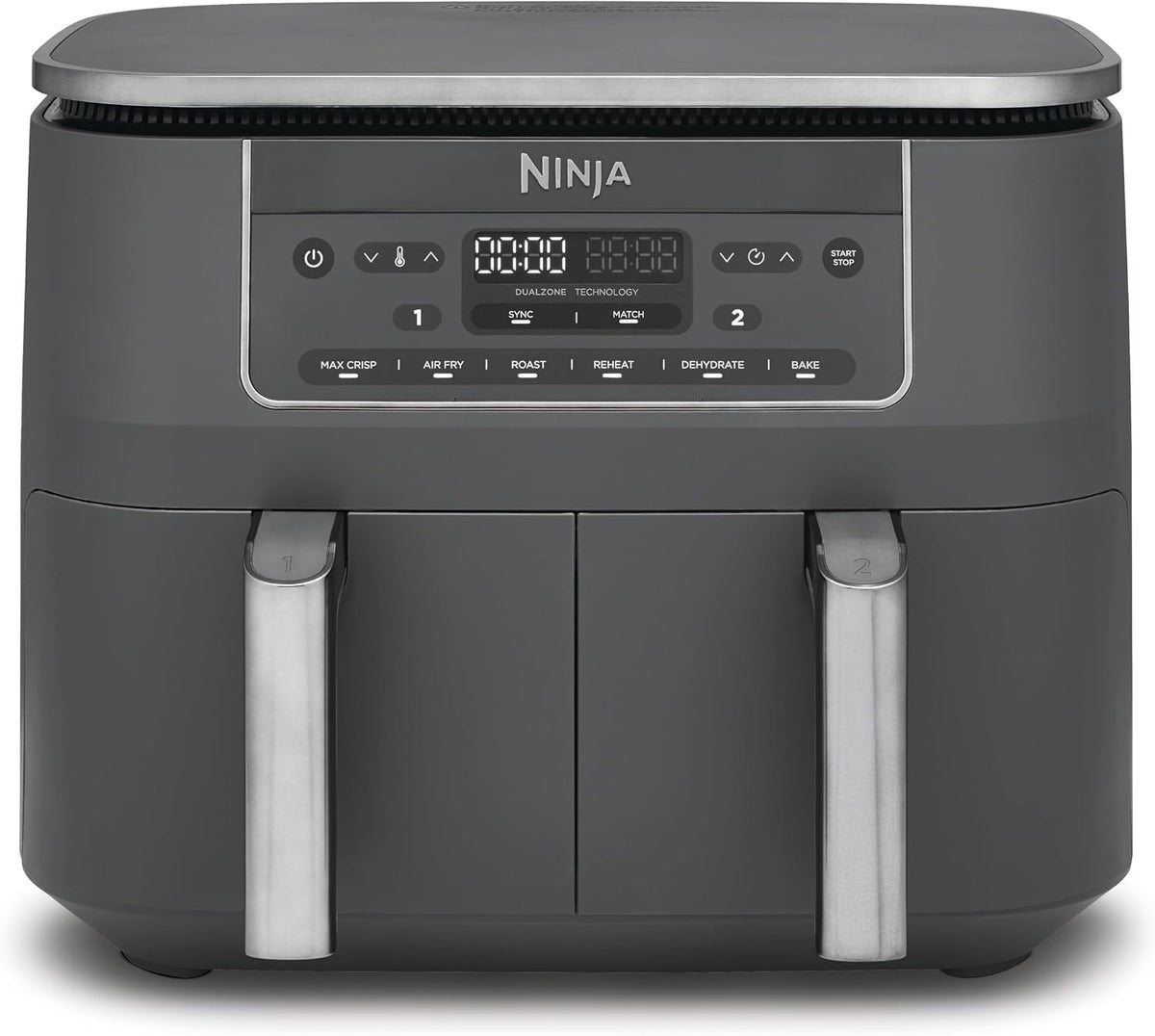 Ninja Dual Zone Digital Air Fryer, 6-in-1, DZ300EU, 7,6L, 2 Schubladen
