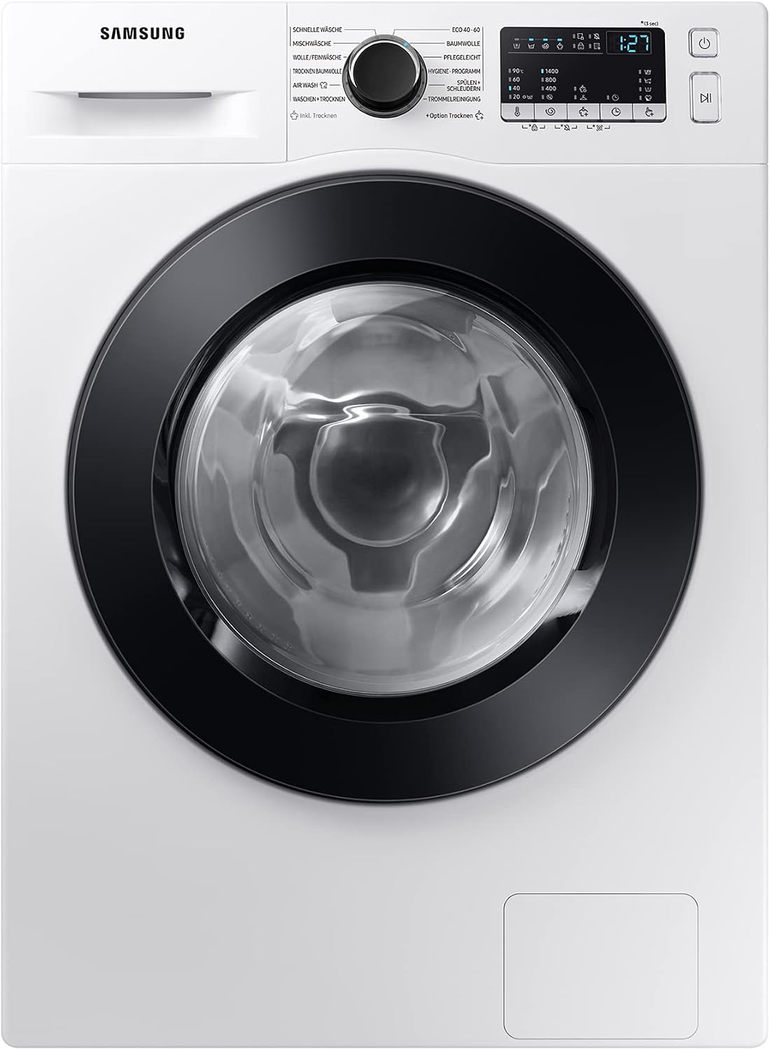 Samsung WD81T4049CE/EG Waschtrockner, 8/5 kg, 1400 U/min, Ecobubble, AirWash, Hygiene-Dampfprogramm, Weiß
