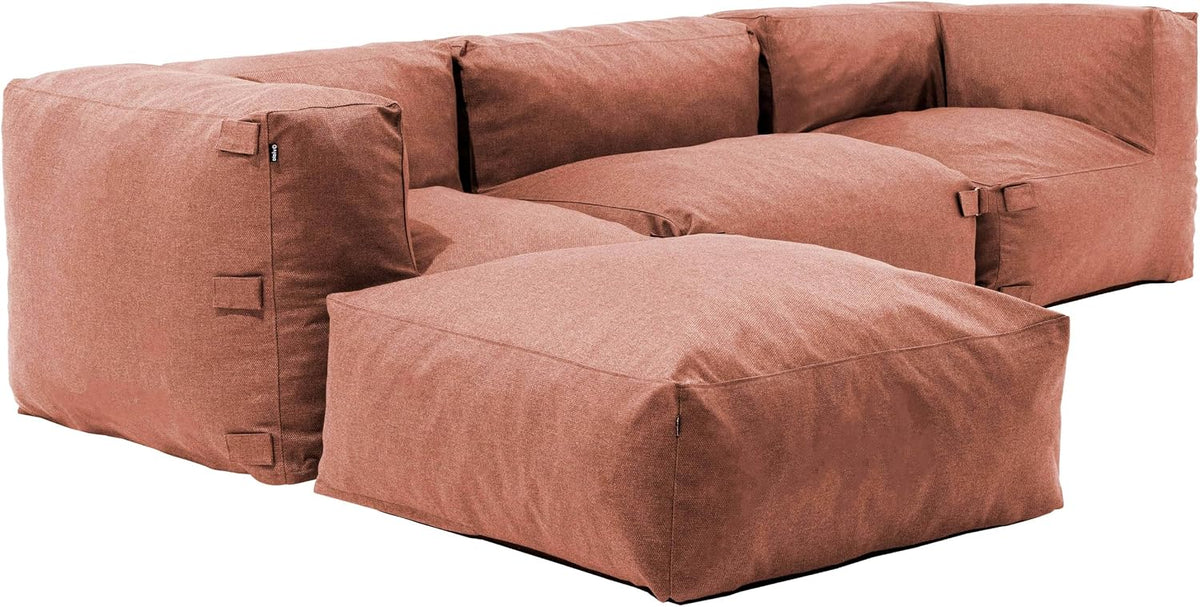 Oviala Ecksofa, 4-Sitzer, modular, Terrakotta, Mixi