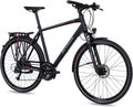 Airtracks Herren Trekking Fahrrad 28 Zoll TR.2830 Trekkingrad 24 Gang Shimano ALIVIO RD-M3100 SGS, Rahmenhöhen 52cm 56cm und 60cm, Schwarz Matt