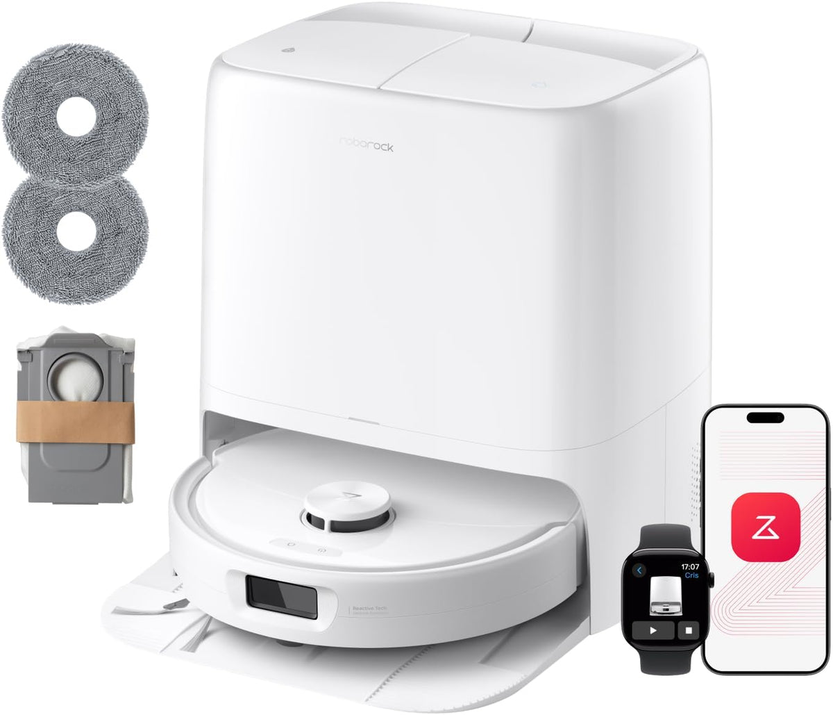 roborock Qrevo 2 Pro Saugroboter mit Wischfunktion, 25.000 Pa Saugkraft