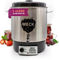 WECK Glühweintopf / Einkochautomat WAT 24A (Einkochtopf aus Edelstahl, 35cm, 230V, 30 L, 1800 W) 6832, Heißwasserspender, Glühweinkocher