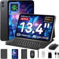 T60 Pro Tablet 13.4 Zoll, 120Hz FHD Display, 24GB RAM+256GB ROM, 10000mA, Tablet Android 16 mit Tastatur, Octa-Core Gaming Tablet für Studium, Arbeit