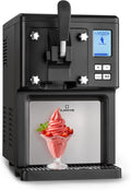 Klarstein Sweet Sundae Softeismaschine, ohne Vorgefrieren, 1,5 l, selbstkühlender Kompressor, Kühlhaltefunktion, digitaler Timer, schwarz