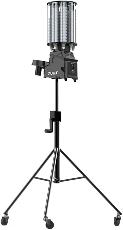 PB-6001 Pro Professionelle Badminton-Federball-Maschine, für alle, APP-Steuerung, 180+ Ballkapazität, Ein-Klick-Smash-Funktion, Mehrere Trainingsmodi