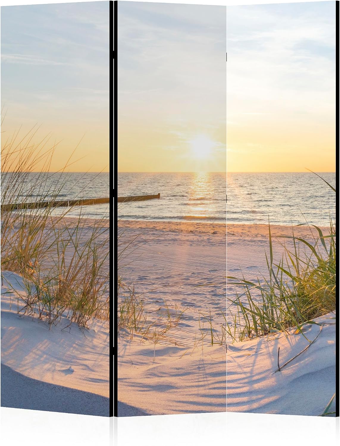 Paravent Raumteiler Innen einseitig Bedruckt 135x172 cm Meer Natur