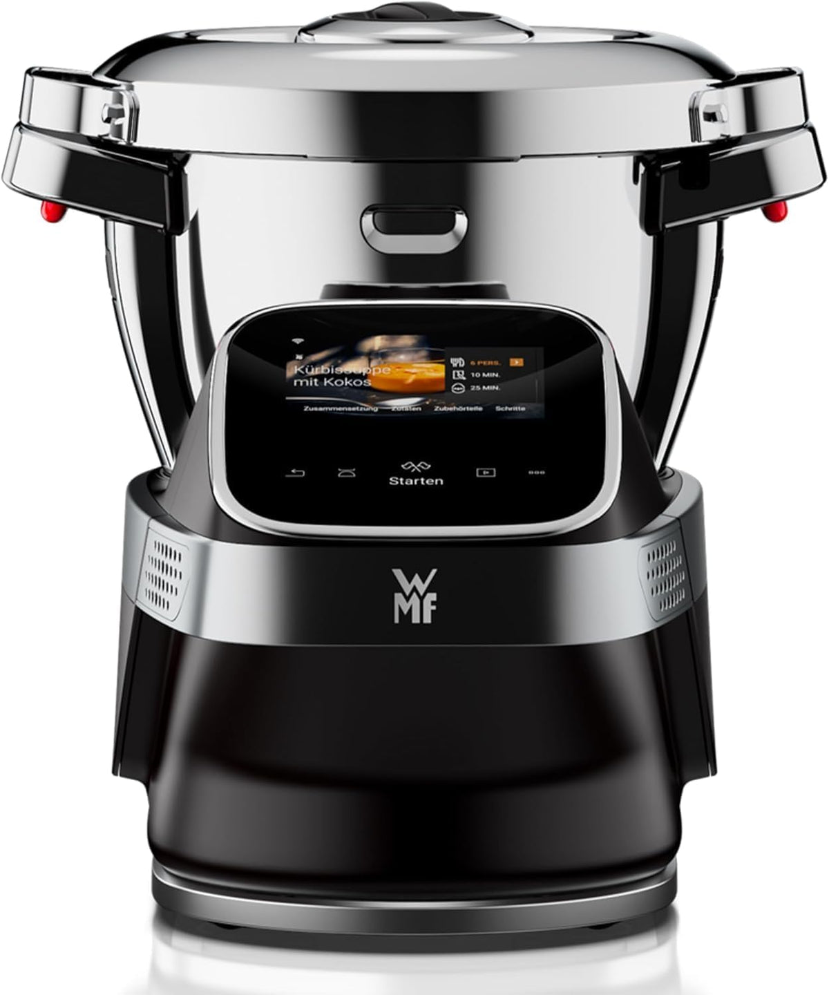 WMF Avantgarde Küchenmaschine mit Kochfunktion, Kochschüssel 3l, besonders leise, 14 Kochprogramme, WLAN, Touchscreen, intuitive App, Rezepte