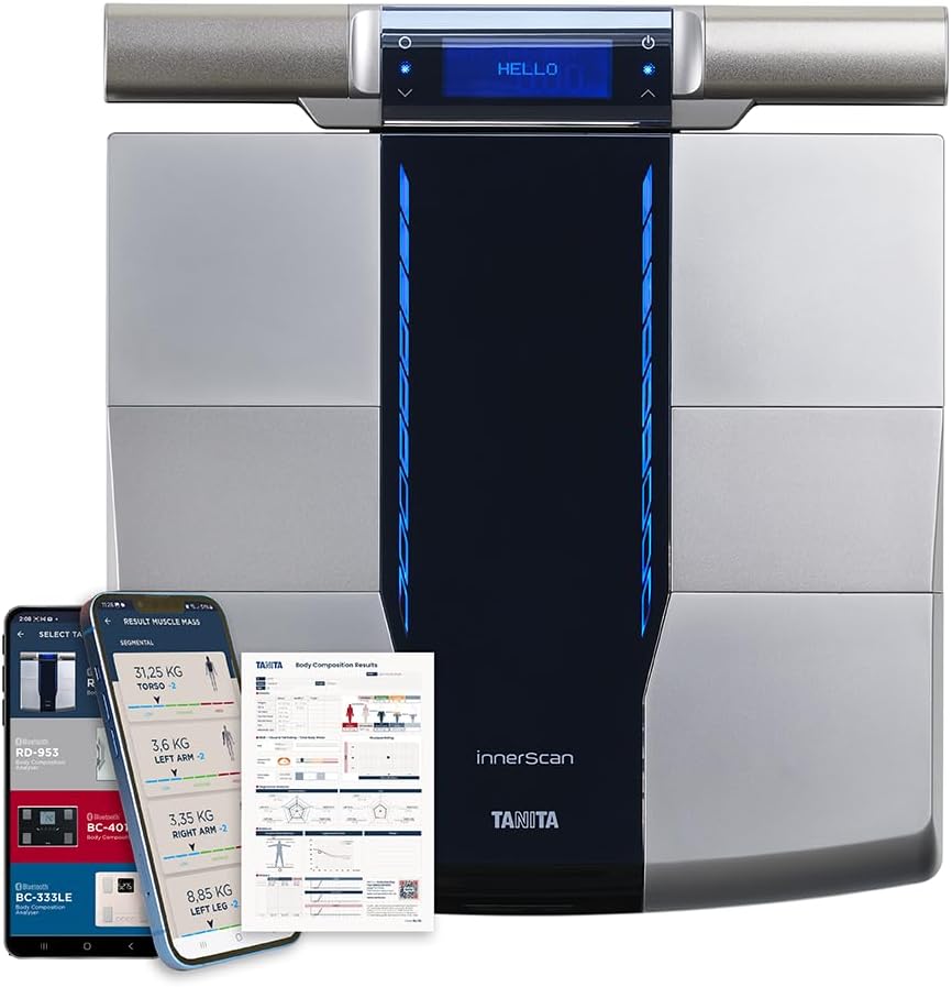 TANITA RD-545HR Intelligenter Segmentaler Körperanalysemonitor mit Bluetooth, Intelligente App für Fitness-Tracking