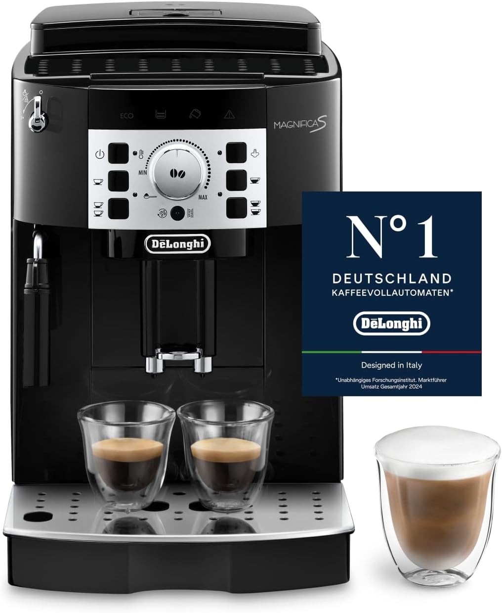De'Longhi Magnifica S, Kaffeevollautomat 2 Getränke Schwarz