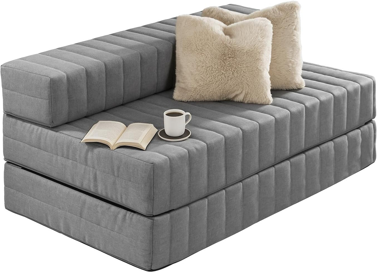Traumnacht Schlafsofa mit Schlaffunktion Grau 140x200 cm