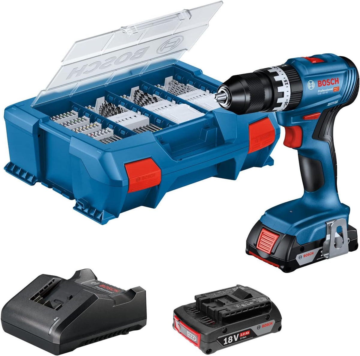 Bosch Professional 18V System Akku Schlagbohrschrauber GSB 18V-45