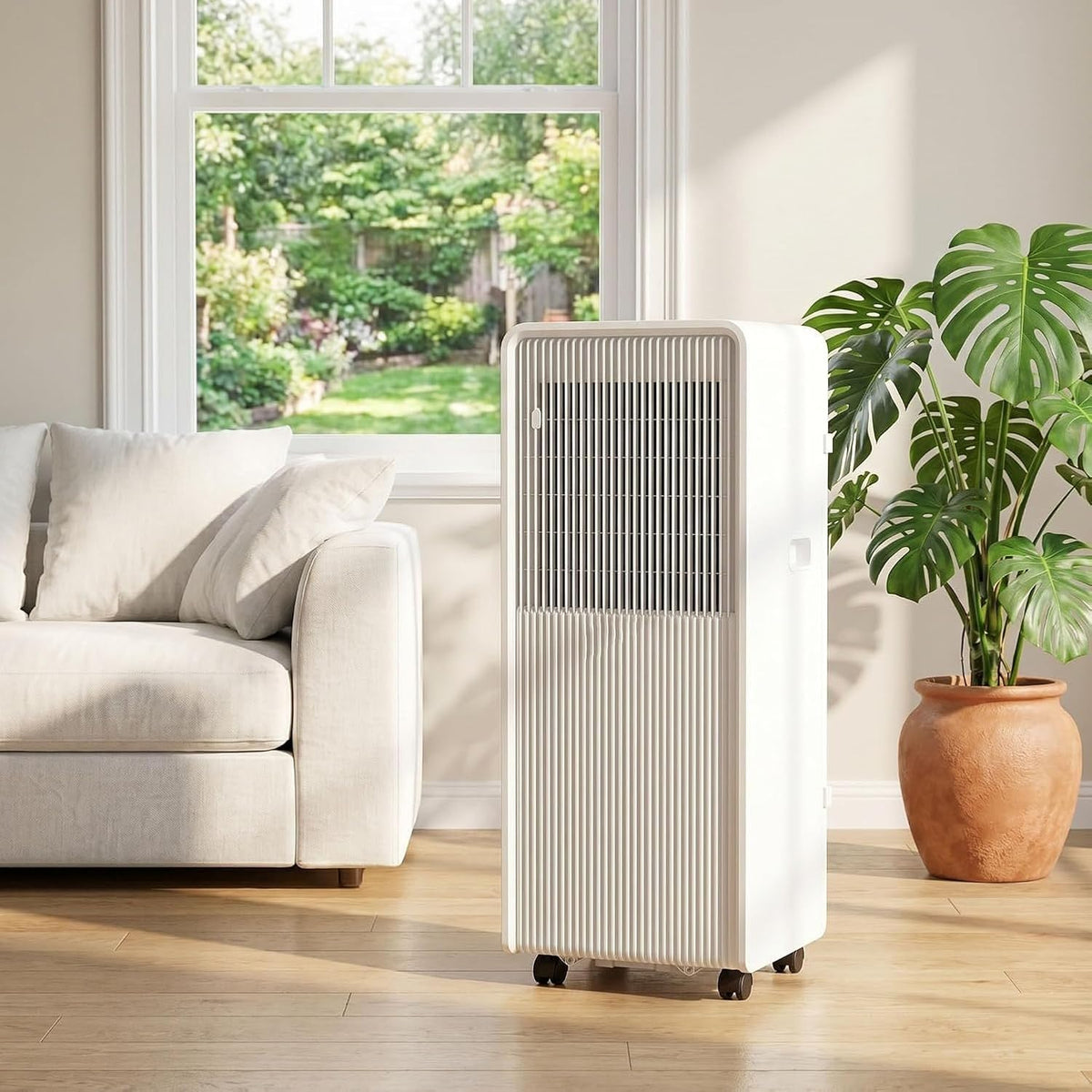Tragbare Klimaanlage 12000 BTU, 3-in-1 Ventilator und Luftentfeuchter mit Fensterbelüftungsset für den Heimbürogebrauch